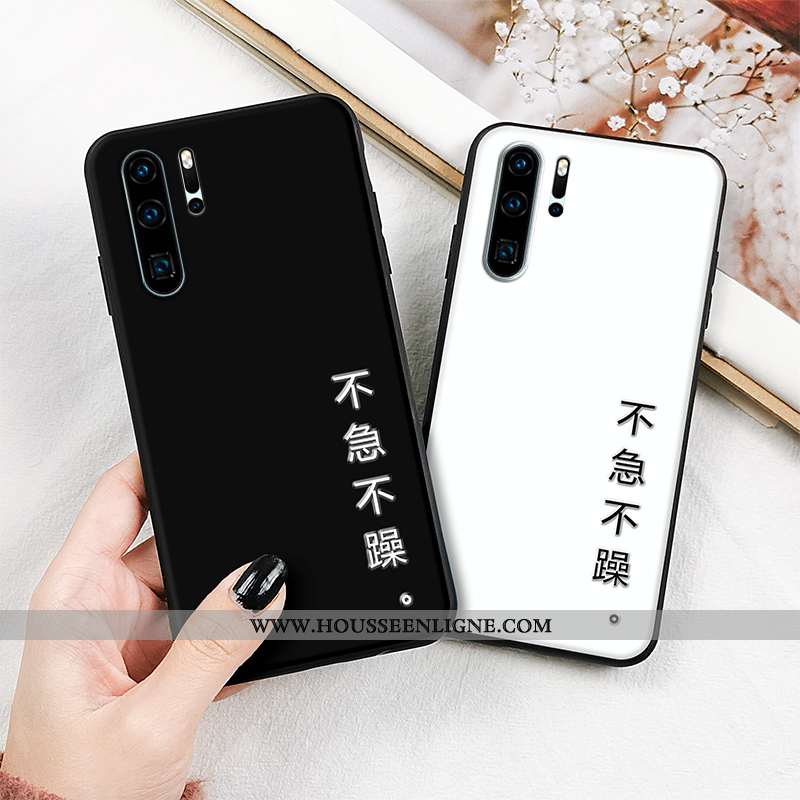 Coque Huawei P30 Pro Tendance Fluide Doux Étui Silicone Incassable Tout Compris Blanche