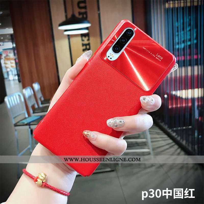 Coque Huawei P30 Ultra Tendance Vent Incassable Étui Tout Compris Légère Orange