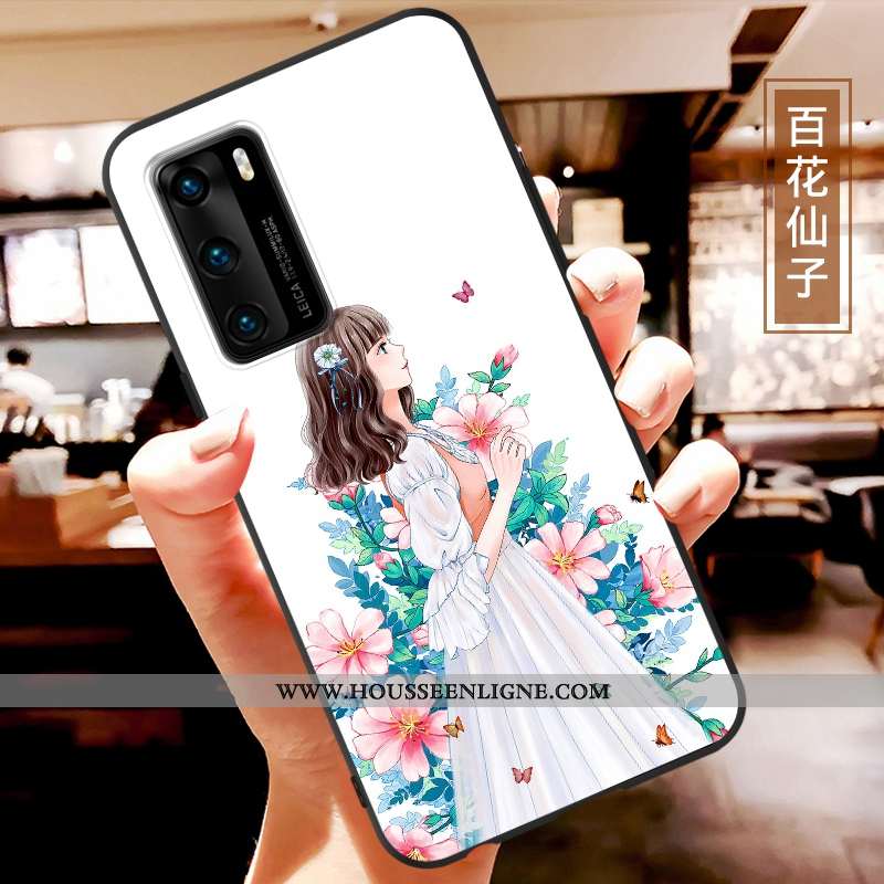 Coque Huawei P40 Charmant Ultra Fluide Doux Étui Net Rouge Légère Tendance