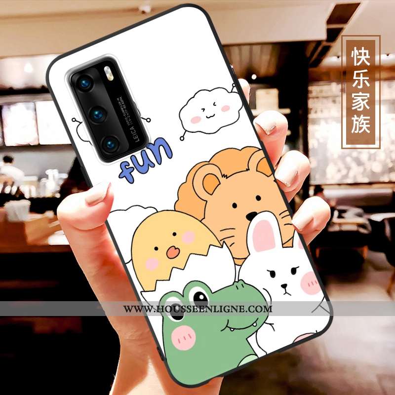 Coque Huawei P40 Charmant Ultra Fluide Doux Étui Net Rouge Légère Tendance