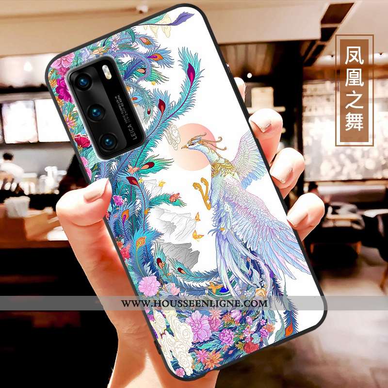 Coque Huawei P40 Charmant Ultra Fluide Doux Étui Net Rouge Légère Tendance
