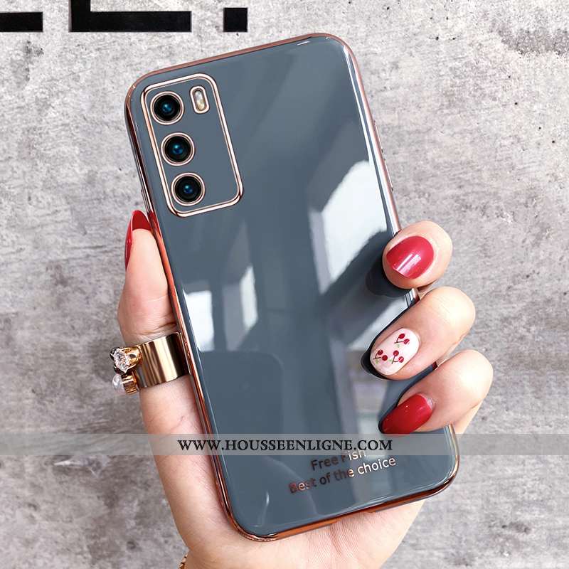 Coque Huawei P40 Charmant Ultra Protection Net Rouge Silicone Incassable Tendance Verte