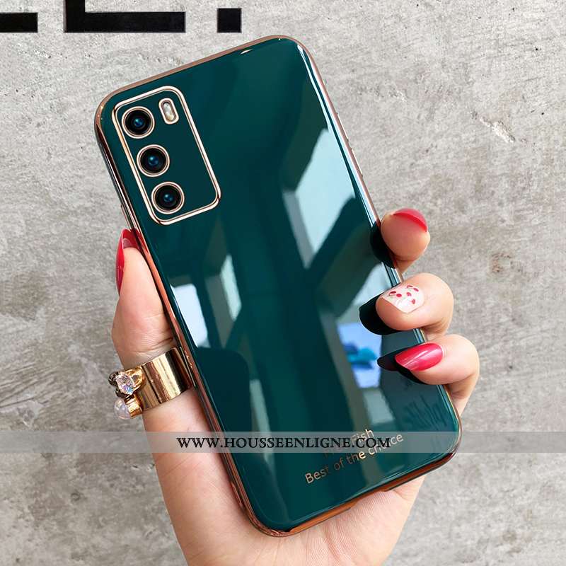 Coque Huawei P40 Charmant Ultra Protection Net Rouge Silicone Incassable Tendance Verte