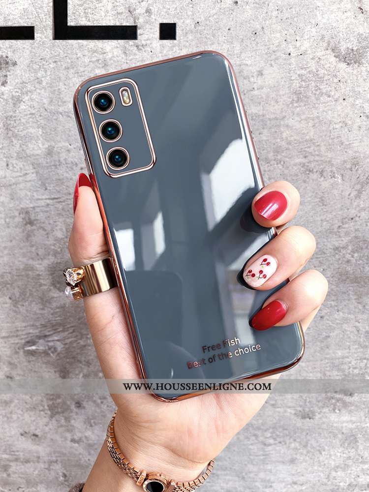 Coque Huawei P40 Charmant Ultra Protection Net Rouge Silicone Incassable Tendance Verte