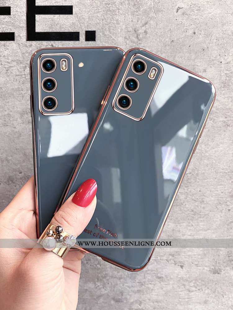 Coque Huawei P40 Charmant Ultra Protection Net Rouge Silicone Incassable Tendance Verte
