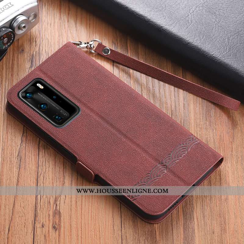 Coque Huawei P40 Fluide Doux Silicone Cuir Housse Téléphone Portable Incassable Gris