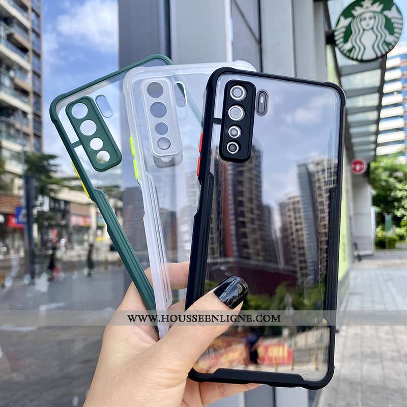 Coque Huawei P40 Lite 5g Mode Transparent Personnalité Tout Compris Net Rouge Silicone Téléphone Por
