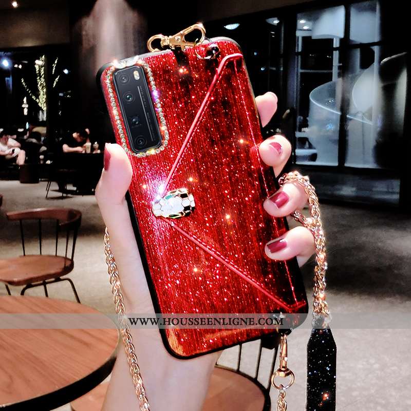 Coque Huawei P40 Lite 5g Personnalité Créatif Incassable Portefeuille Nouveau Net Rouge Silicone Ver