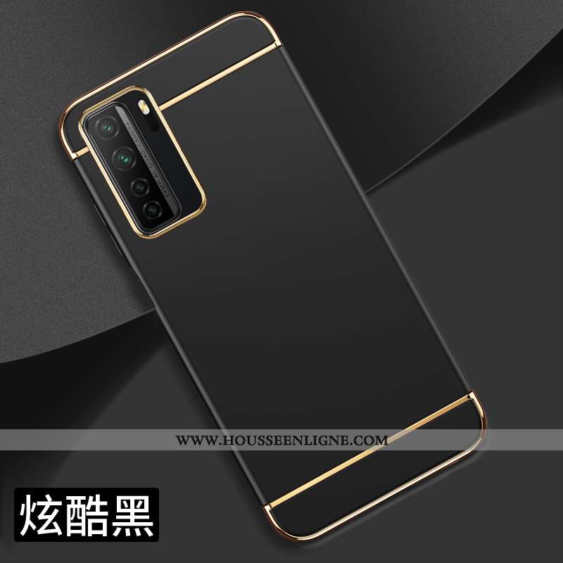 Coque Huawei P40 Lite 5g Protection Délavé En Daim Étui Personnalité Incassable Créatif Noir