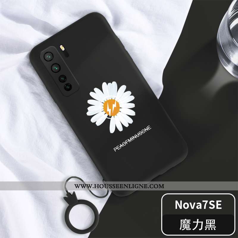 Coque Huawei P40 Lite 5g Protection Personnalité Silicone Petite Marguerite Tout Compris Net Rouge T