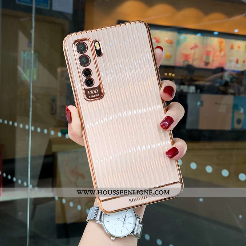 Coque Huawei P40 Lite 5g Silicone Protection Tout Compris Fluide Doux Personnalité Bleu Tendance