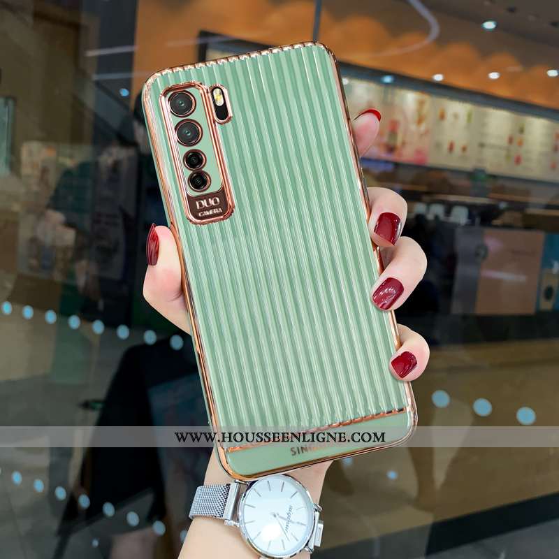 Coque Huawei P40 Lite 5g Silicone Protection Tout Compris Fluide Doux Personnalité Bleu Tendance