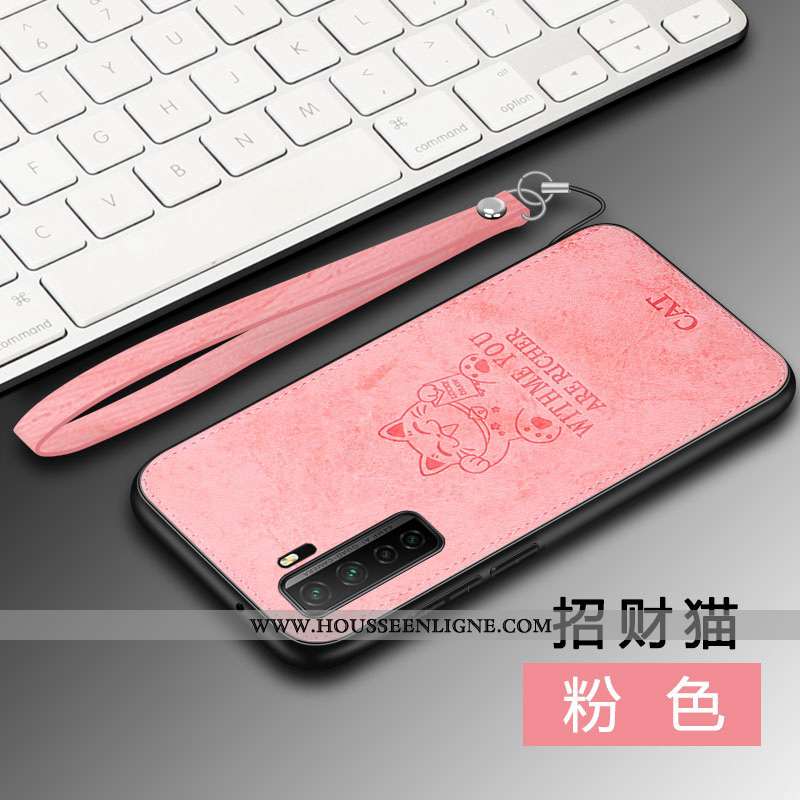 Coque Huawei P40 Lite 5g Tendance Modèle Fleurie À Bord Téléphone Portable Protection Rose Elk