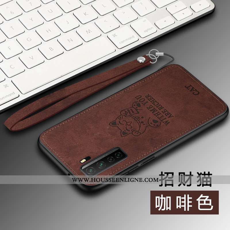 Coque Huawei P40 Lite 5g Tendance Modèle Fleurie À Bord Téléphone Portable Protection Rose Elk