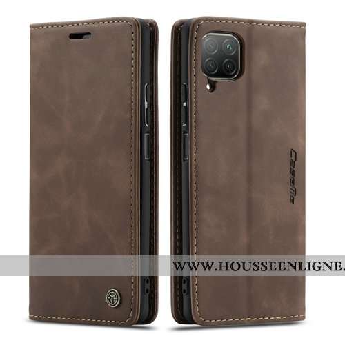 Coque Huawei P40 Lite Cuir Protection Étui Tout Compris Créatif Clamshell Bordeaux