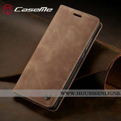 Coque Huawei P40 Lite Cuir Protection Étui Tout Compris Créatif Clamshell Bordeaux