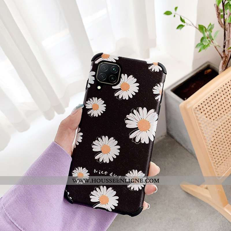 Coque Huawei P40 Lite Dessin Animé Fluide Doux Téléphone Portable Silicone Net Rouge Bleu Marin Bleu