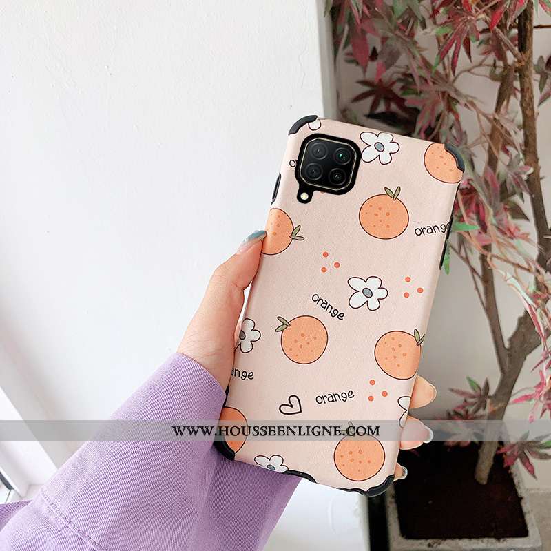 Coque Huawei P40 Lite Dessin Animé Fluide Doux Téléphone Portable Silicone Net Rouge Bleu Marin Bleu