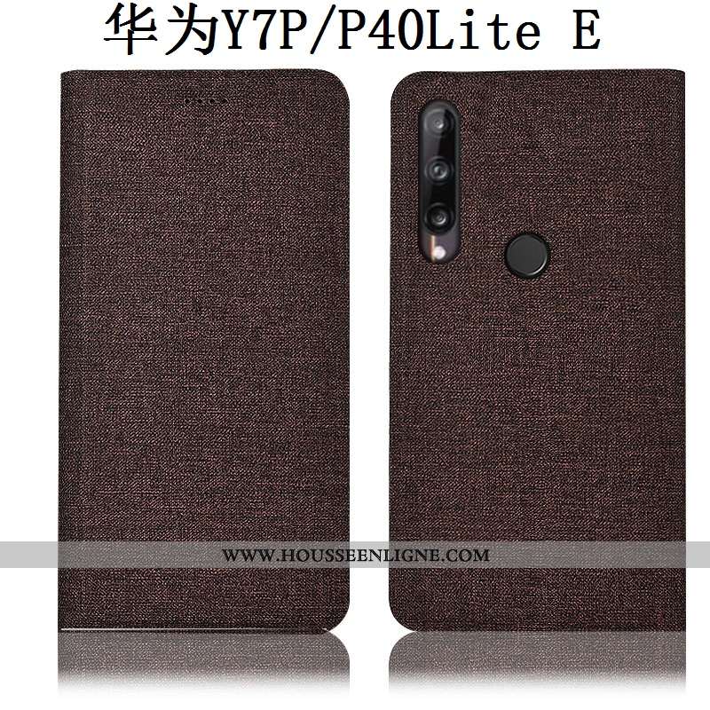 Coque Huawei P40 Lite E Cuir Protection Incassable Tout Compris Bleu Marin Housse Bleu Foncé