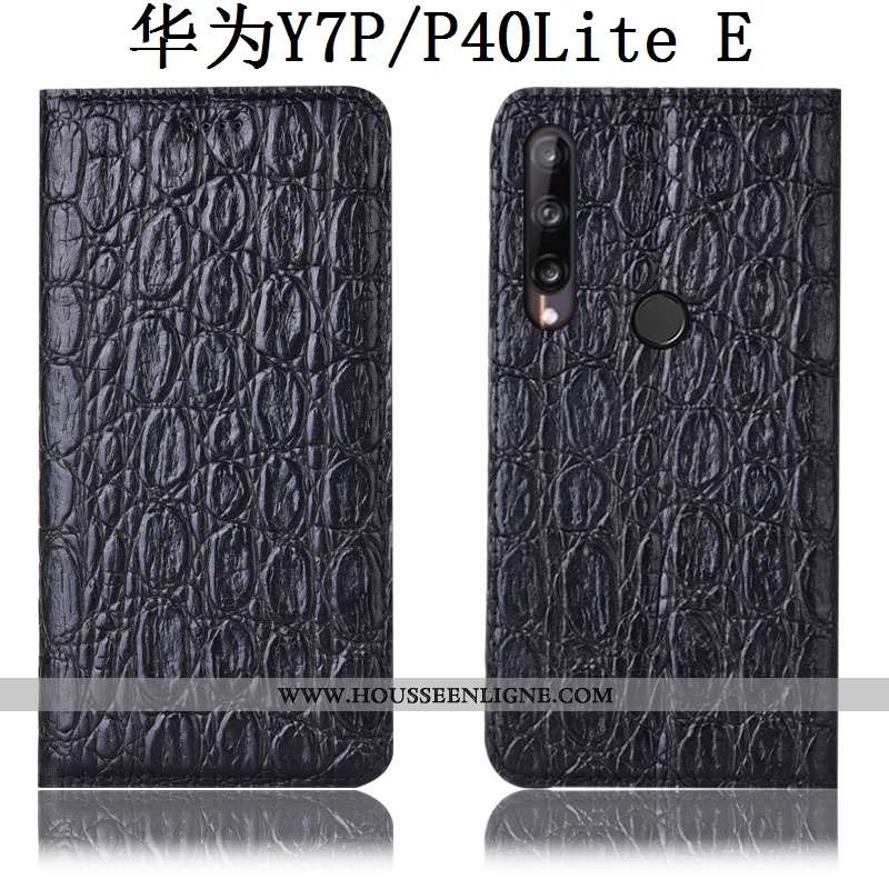 Coque Huawei P40 Lite E Cuir Véritable Modèle Fleurie Téléphone Portable Housse Étui Vin Rouge Incas