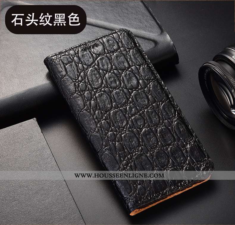 Coque Huawei P40 Lite E Cuir Véritable Modèle Fleurie Téléphone Portable Housse Étui Vin Rouge Incas