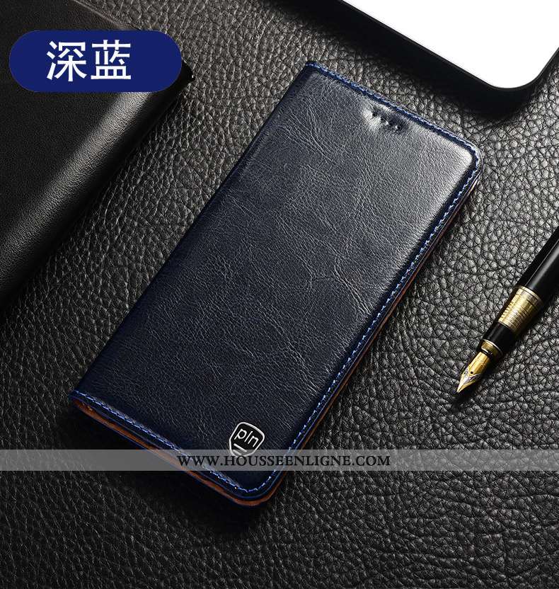 Coque Huawei P40 Lite E Cuir Véritable Modèle Fleurie Étui Housse Gris Incassable