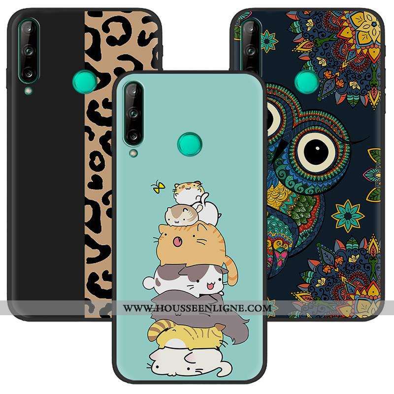 Coque Huawei P40 Lite E Délavé En Daim Créatif Bleu Marin Noir Peinture Téléphone Portable Bleu Fonc