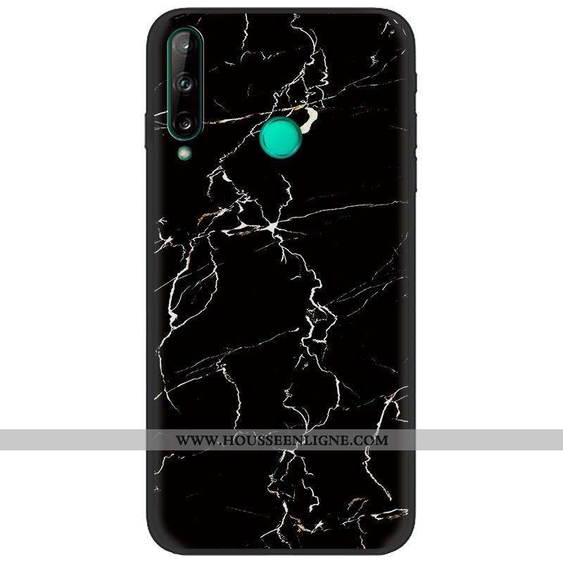 Coque Huawei P40 Lite E Délavé En Daim Créatif Bleu Marin Noir Peinture Téléphone Portable Bleu Fonc