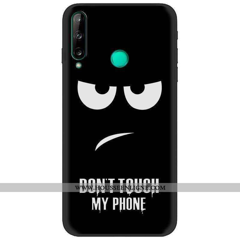 Coque Huawei P40 Lite E Délavé En Daim Créatif Bleu Marin Noir Peinture Téléphone Portable Bleu Fonc