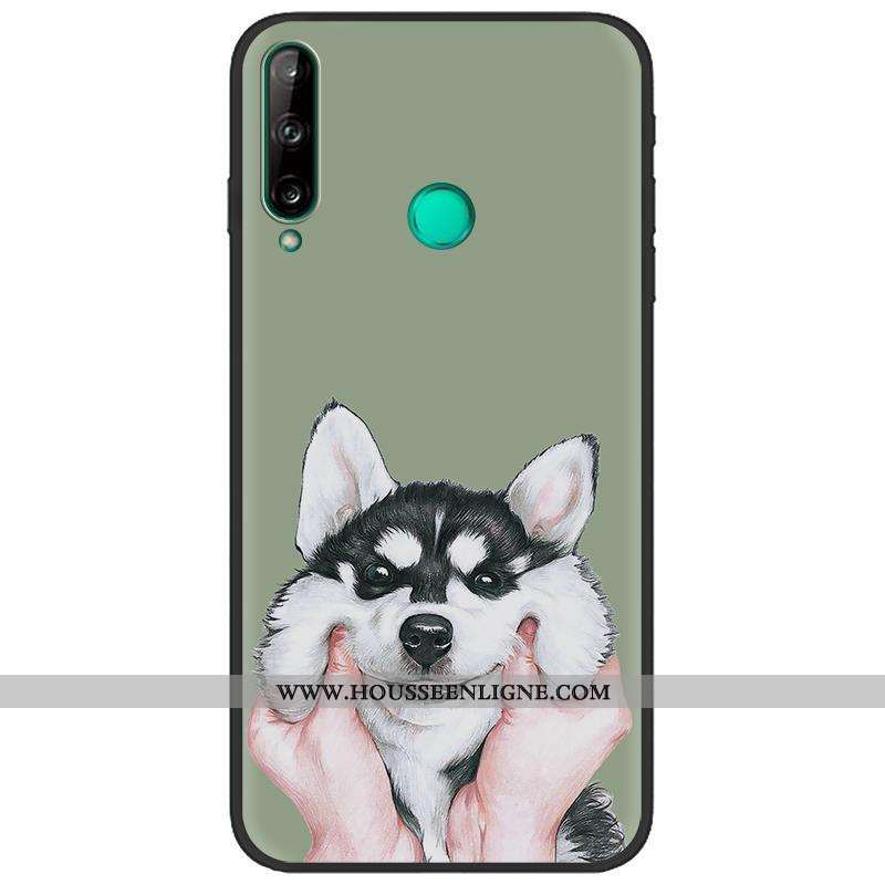 Coque Huawei P40 Lite E Délavé En Daim Créatif Bleu Marin Noir Peinture Téléphone Portable Bleu Fonc