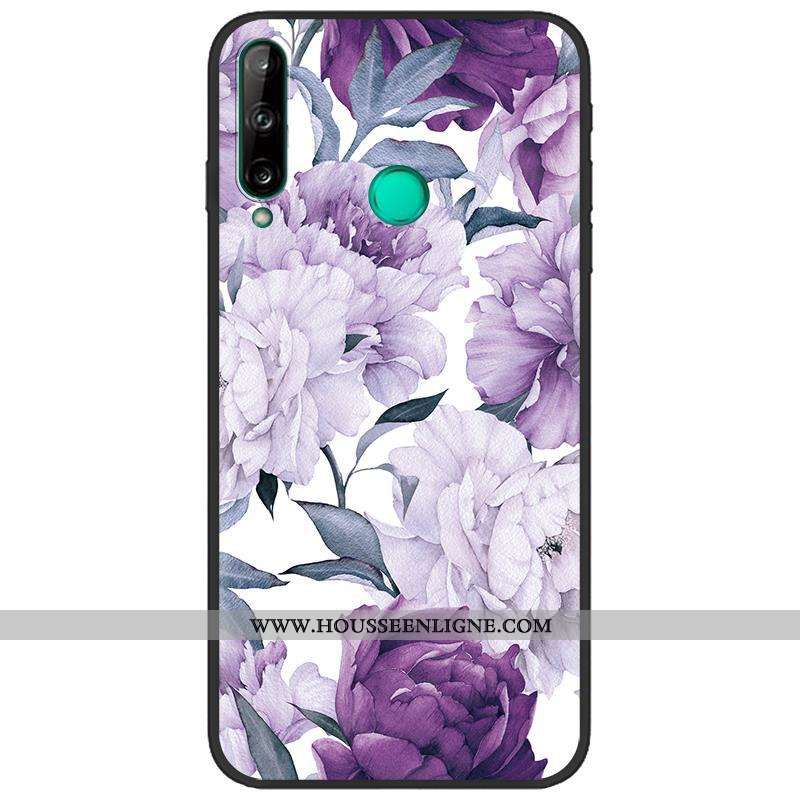 Coque Huawei P40 Lite E Délavé En Daim Créatif Bleu Marin Noir Peinture Téléphone Portable Bleu Fonc