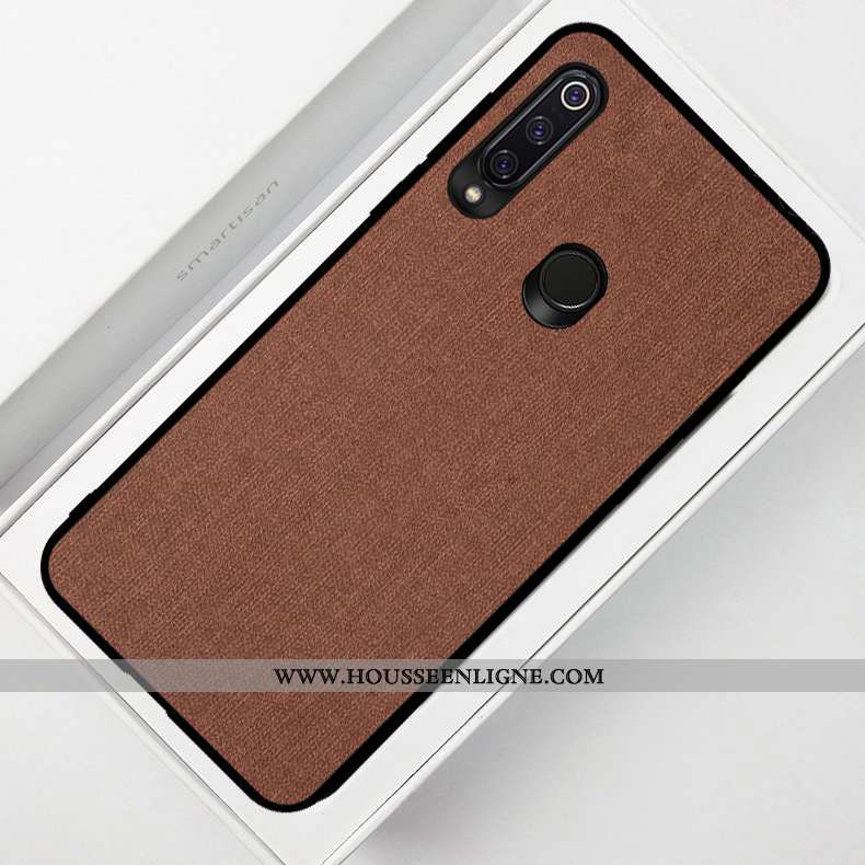 Coque Huawei P40 Lite E Protection Modèle Fleurie Téléphone Portable Tissu Silicone Bleu Marin Bleu 