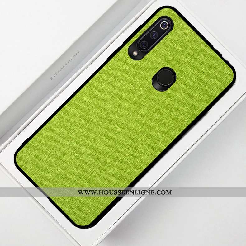 Coque Huawei P40 Lite E Protection Modèle Fleurie Téléphone Portable Tissu Silicone Bleu Marin Bleu 