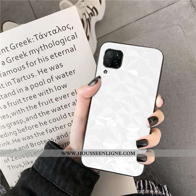 Coque Huawei P40 Lite Modèle Fleurie Protection Rose Étui Losange Simple