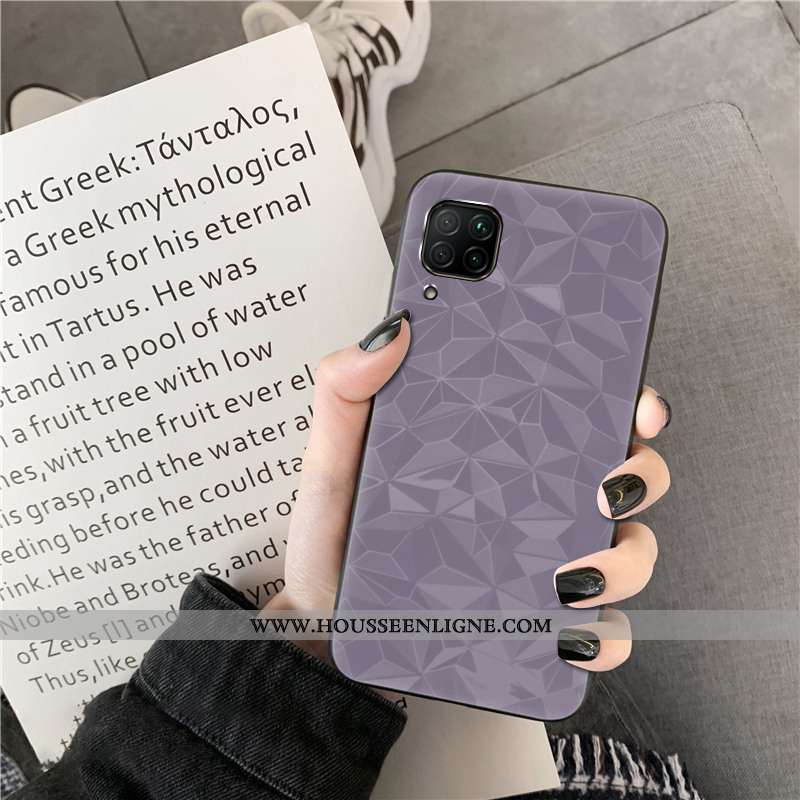 Coque Huawei P40 Lite Modèle Fleurie Protection Rose Étui Losange Simple
