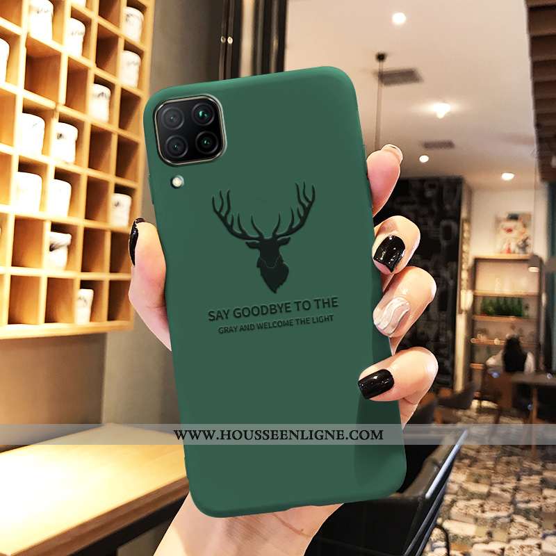 Coque Huawei P40 Lite Protection Délavé En Daim Silicone Noir Étui Téléphone Portable