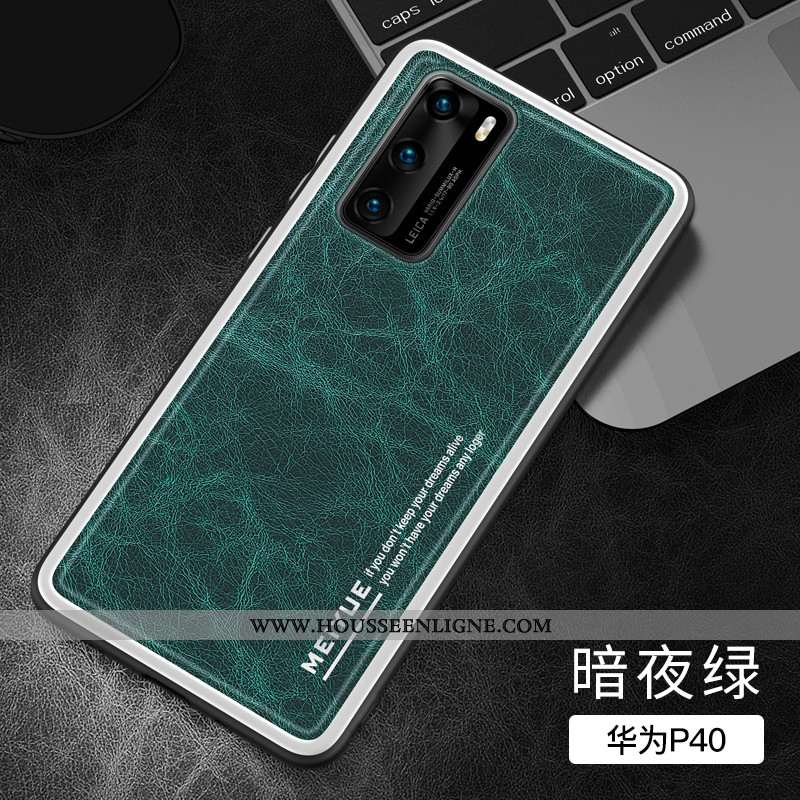 Coque Huawei P40 Légère Fluide Doux Nouveau Luxe Silicone Ultra Incassable Bleu Foncé