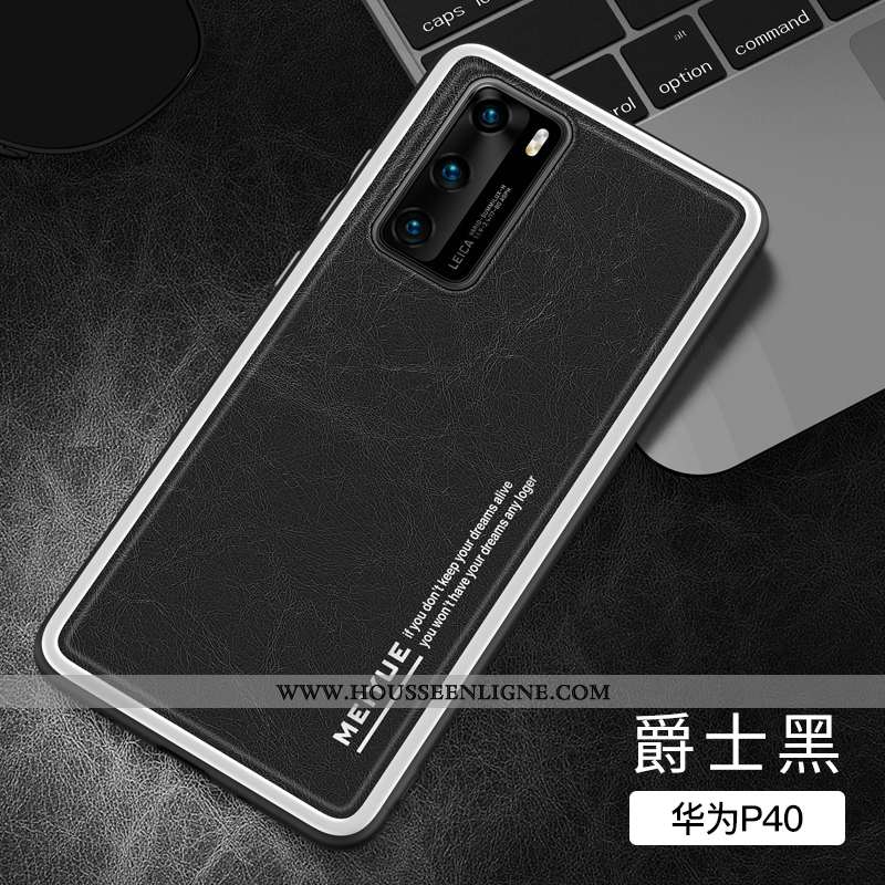 Coque Huawei P40 Légère Fluide Doux Nouveau Luxe Silicone Ultra Incassable Bleu Foncé