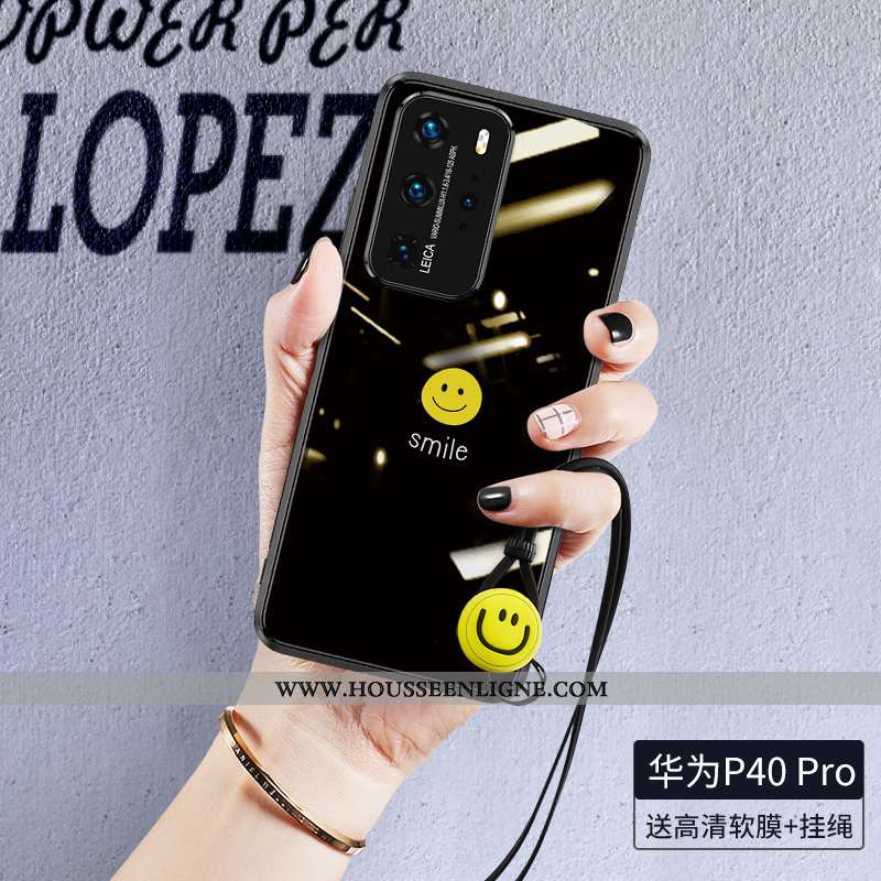 Coque Huawei P40 Personnalité Créatif Simple Téléphone Portable Étui Incassable Tout Compris Verte