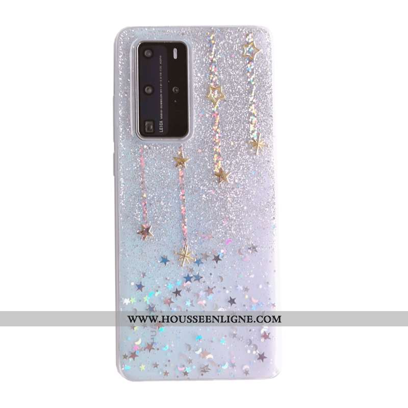 Coque Huawei P40 Pro Charmant Tendance Rêver Argent Fluide Doux Tout Compris Incassable