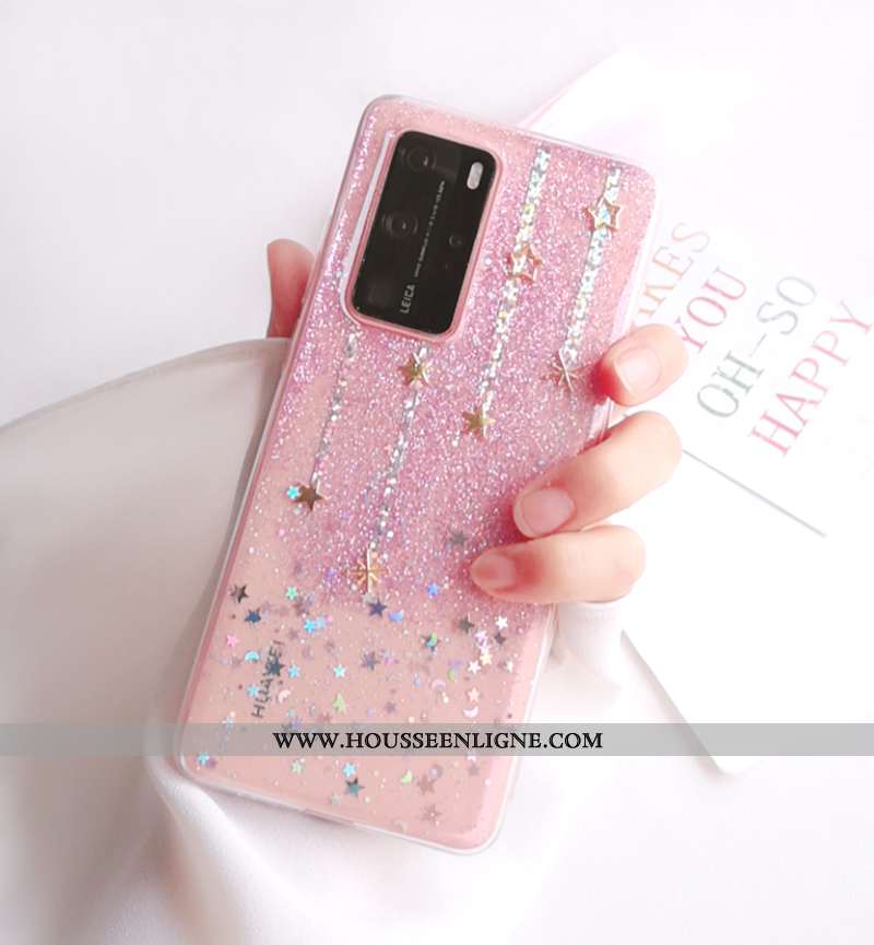 Coque Huawei P40 Pro Charmant Tendance Rêver Argent Fluide Doux Tout Compris Incassable