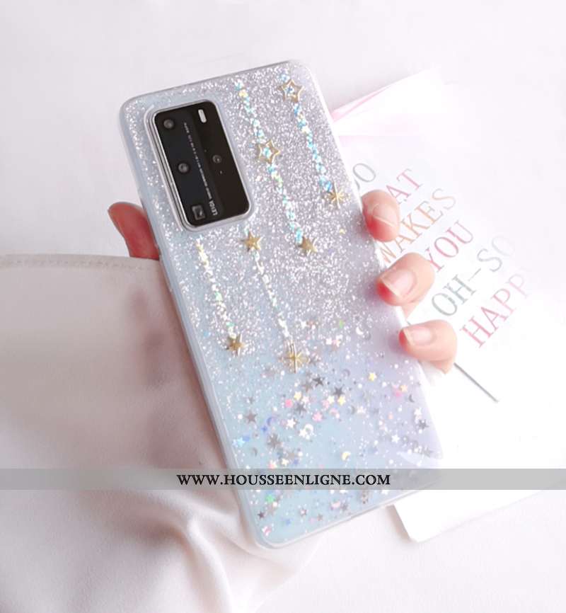 Coque Huawei P40 Pro Charmant Tendance Rêver Argent Fluide Doux Tout Compris Incassable