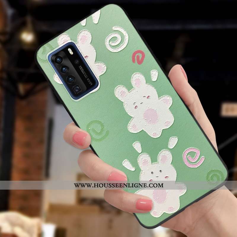 Coque Huawei P40 Pro Charmant Ultra Délavé En Daim Petit Fluide Doux Personnalité Tendance Violet