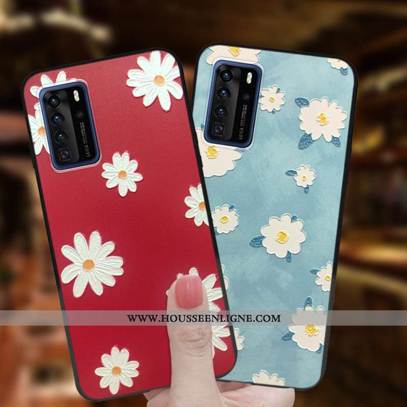 Coque Huawei P40 Pro Charmant Ultra Délavé En Daim Petit Fluide Doux Personnalité Tendance Violet