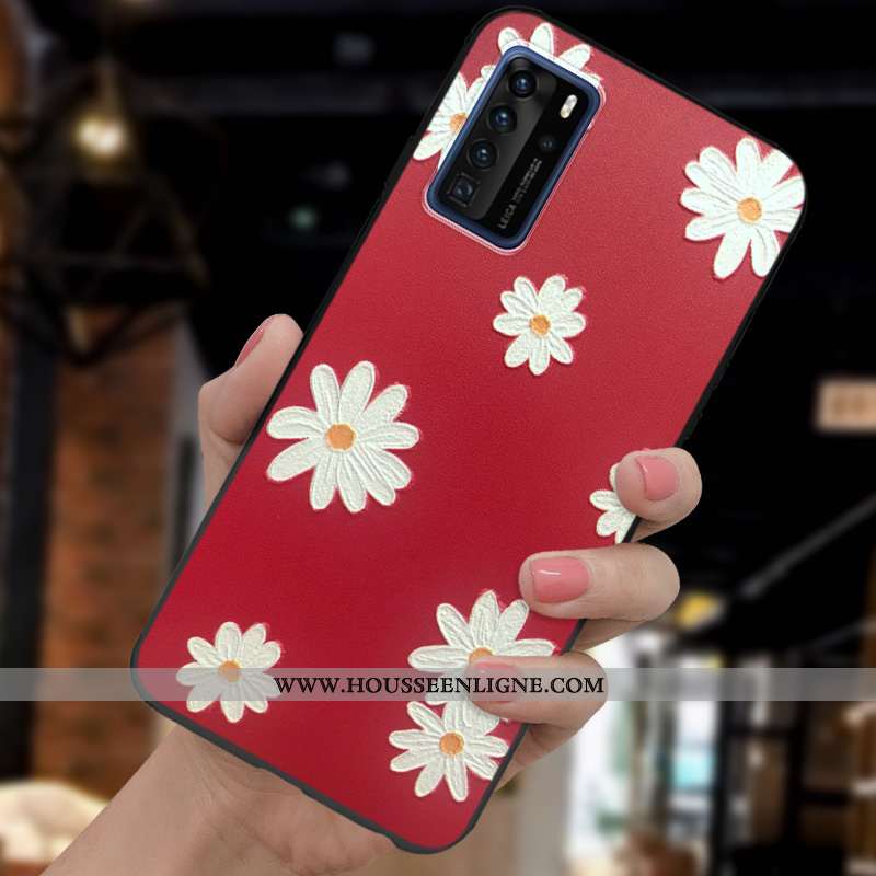 Coque Huawei P40 Pro Charmant Ultra Délavé En Daim Petit Fluide Doux Personnalité Tendance Violet