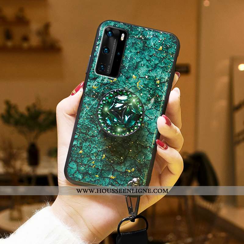 Coque Huawei P40 Pro Fluide Doux Silicone Tout Compris Étui Personnalité Violet Net Rouge