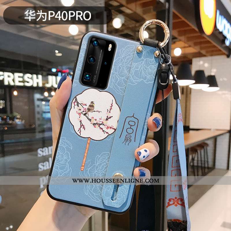 Coque Huawei P40 Pro Ornements Suspendus Tendance Téléphone Portable Vent Violet Style Chinois