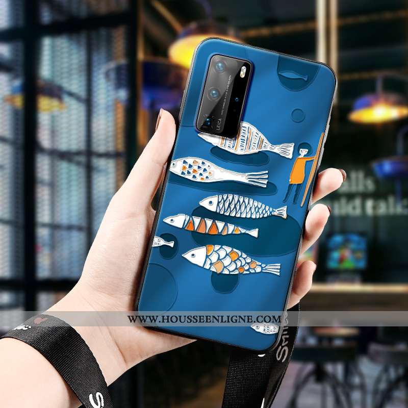 Coque Huawei P40 Pro Personnalité Créatif Légère Ultra Jaune Europe Téléphone Portable