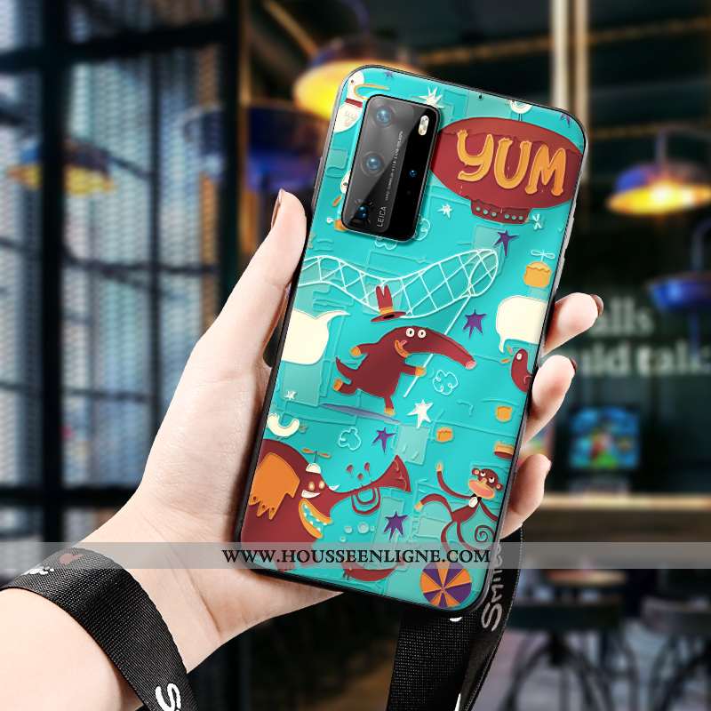 Coque Huawei P40 Pro Personnalité Créatif Légère Ultra Jaune Europe Téléphone Portable