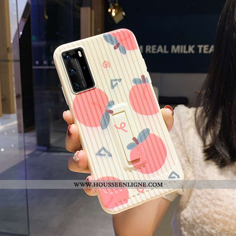 Coque Huawei P40 Pro Personnalité Créatif Rouge Dessin Animé Téléphone Portable Étui Silicone